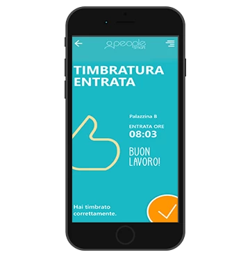 schermata mobile gestione presenze software hr people smart zucchetti